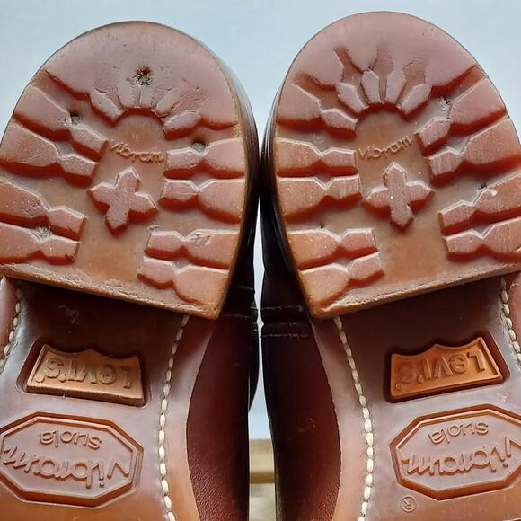 Vintage Levi's Mens Orange Tag | Brown | Leather Cowboy Boots Size 8.5D - Picture 12 of 12